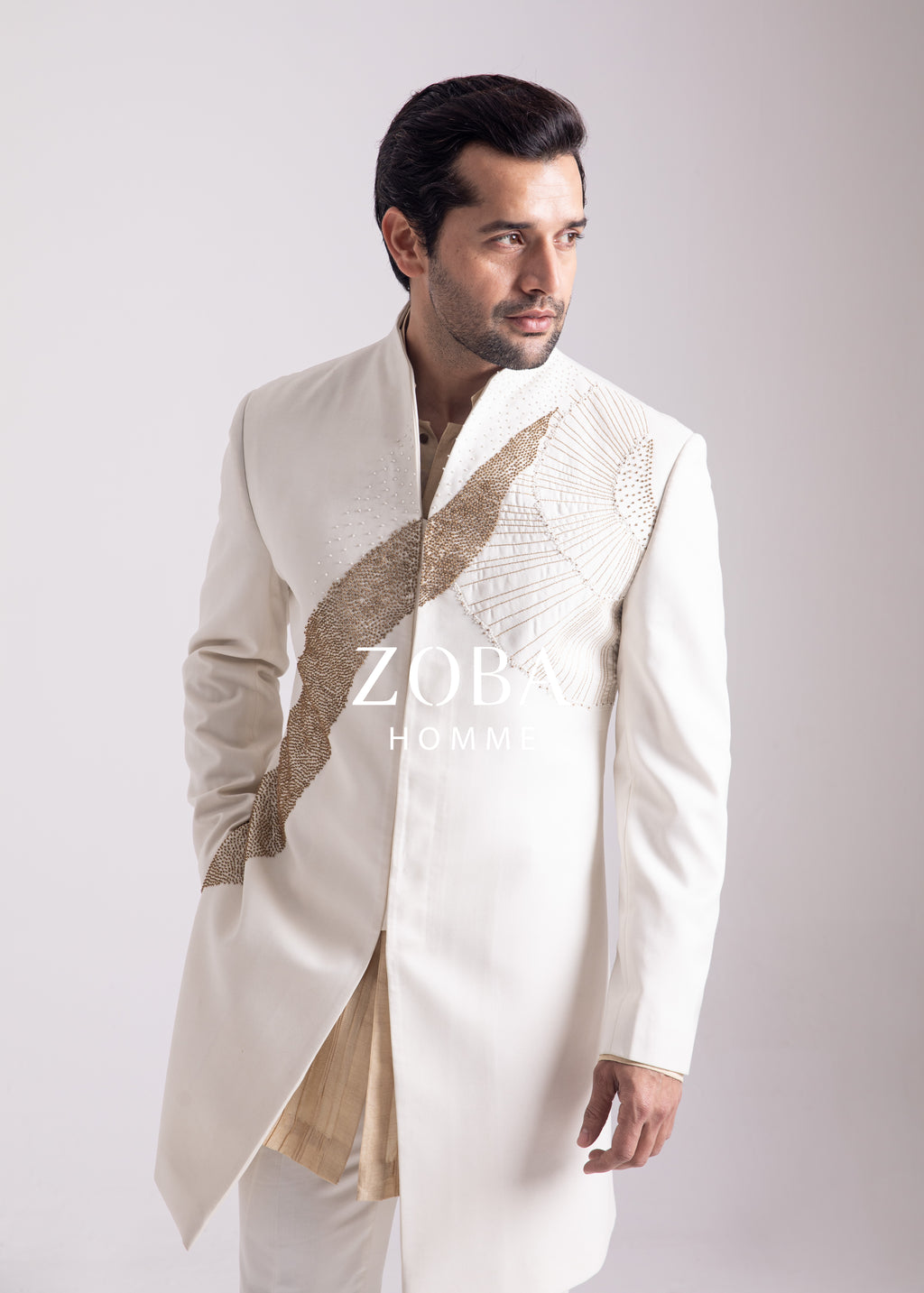 Luminous Gold Indo Western Set