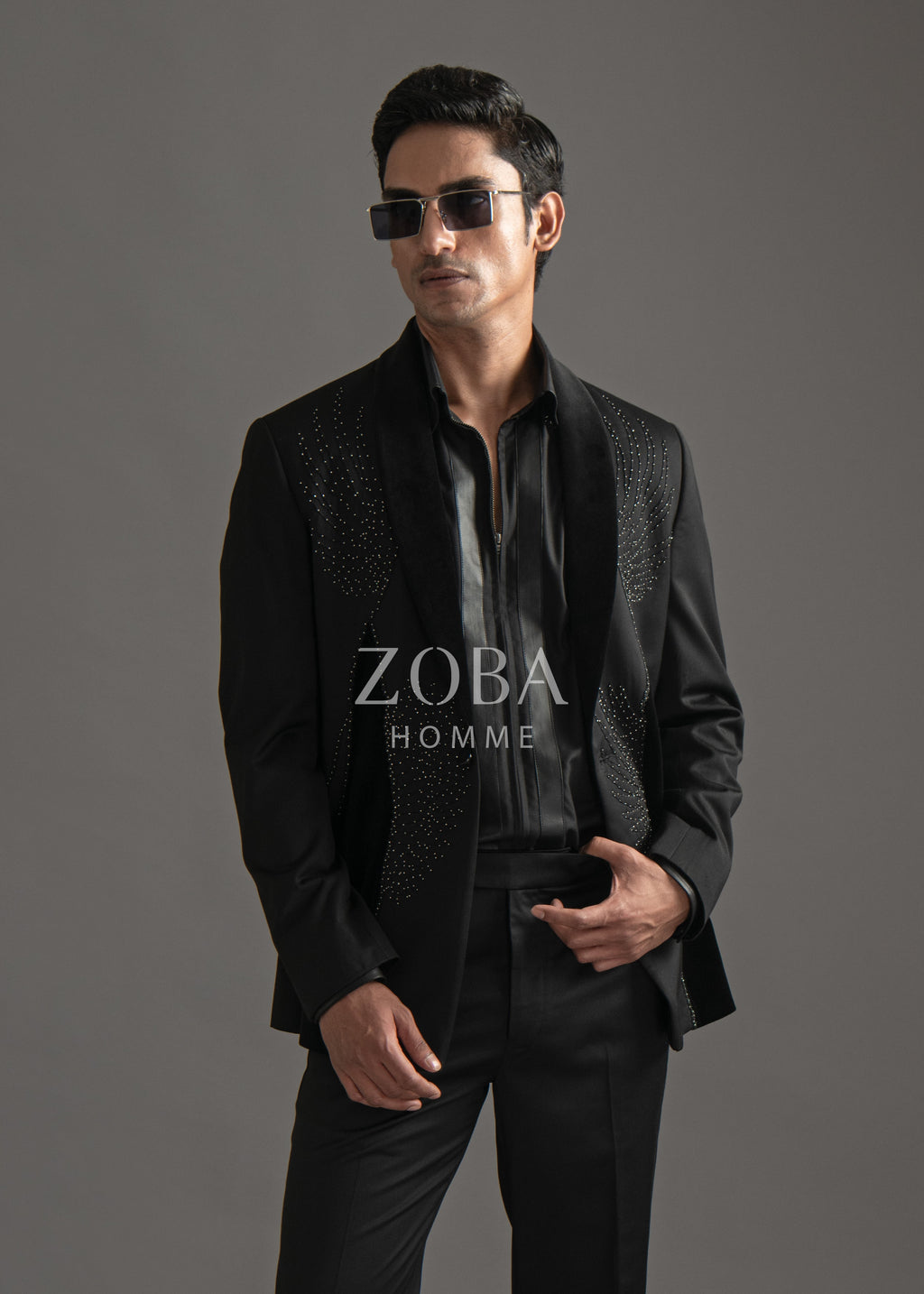 Broken Wing Black Tuxedo Suit