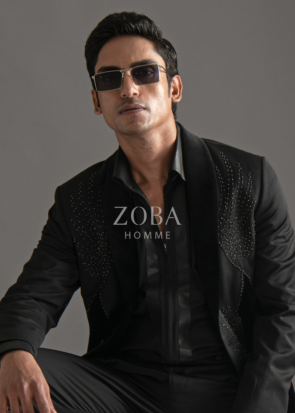Broken Wing Black Tuxedo Suit