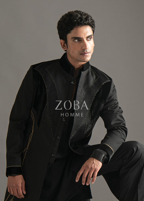 Aureate Line Indo Western Set