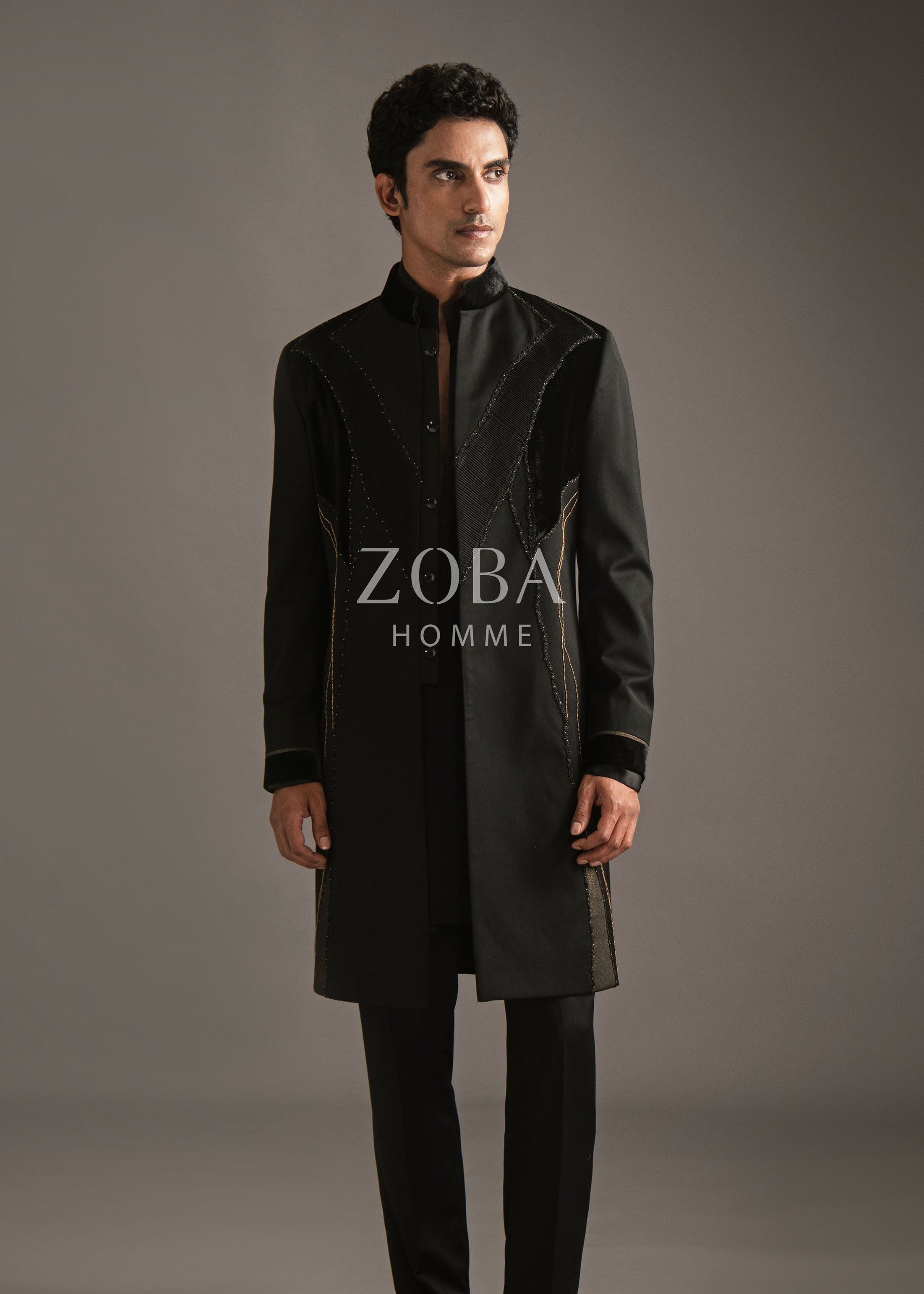 Aureate Line Indo Western Set