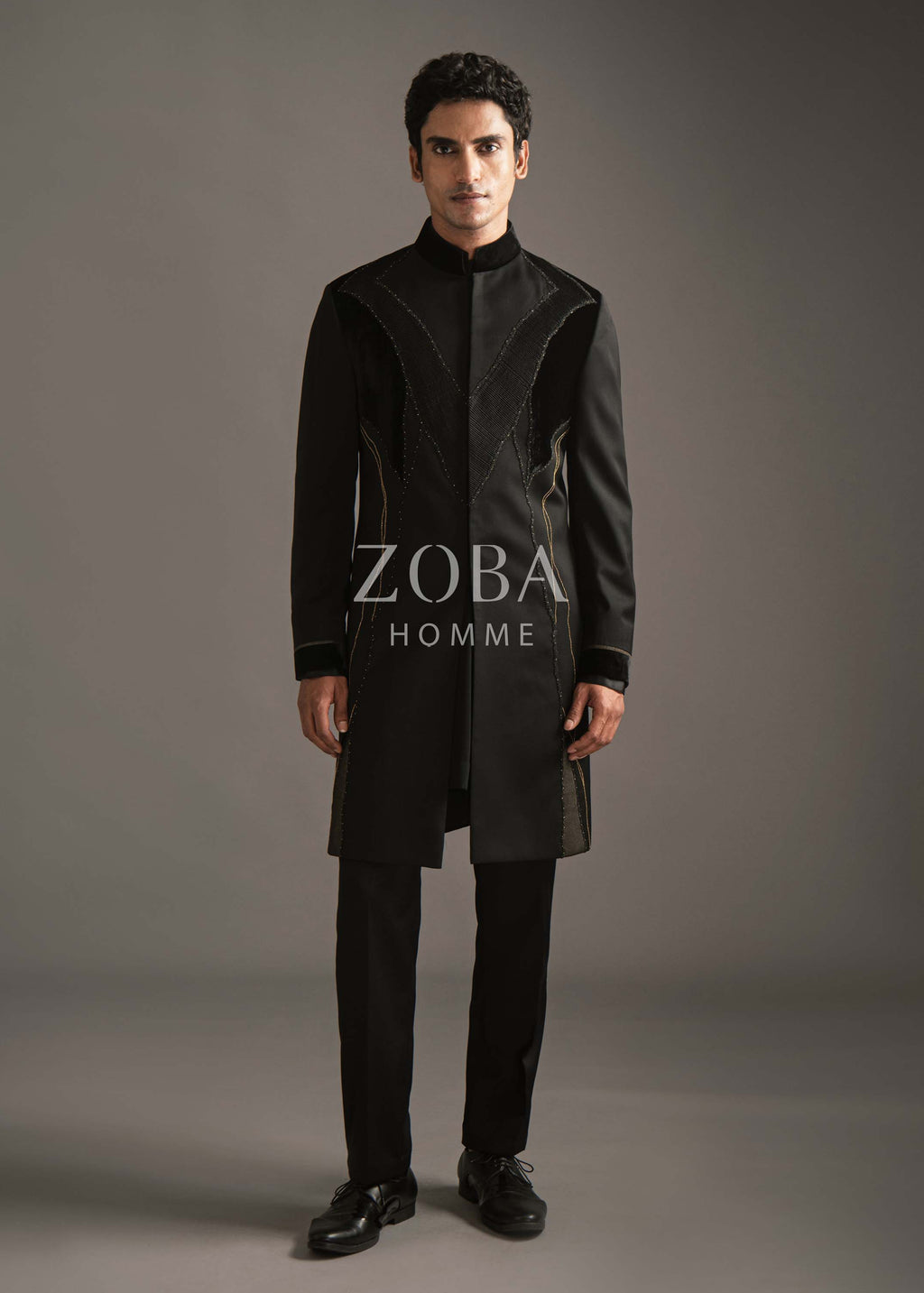 Aureate Line Indo Western Set