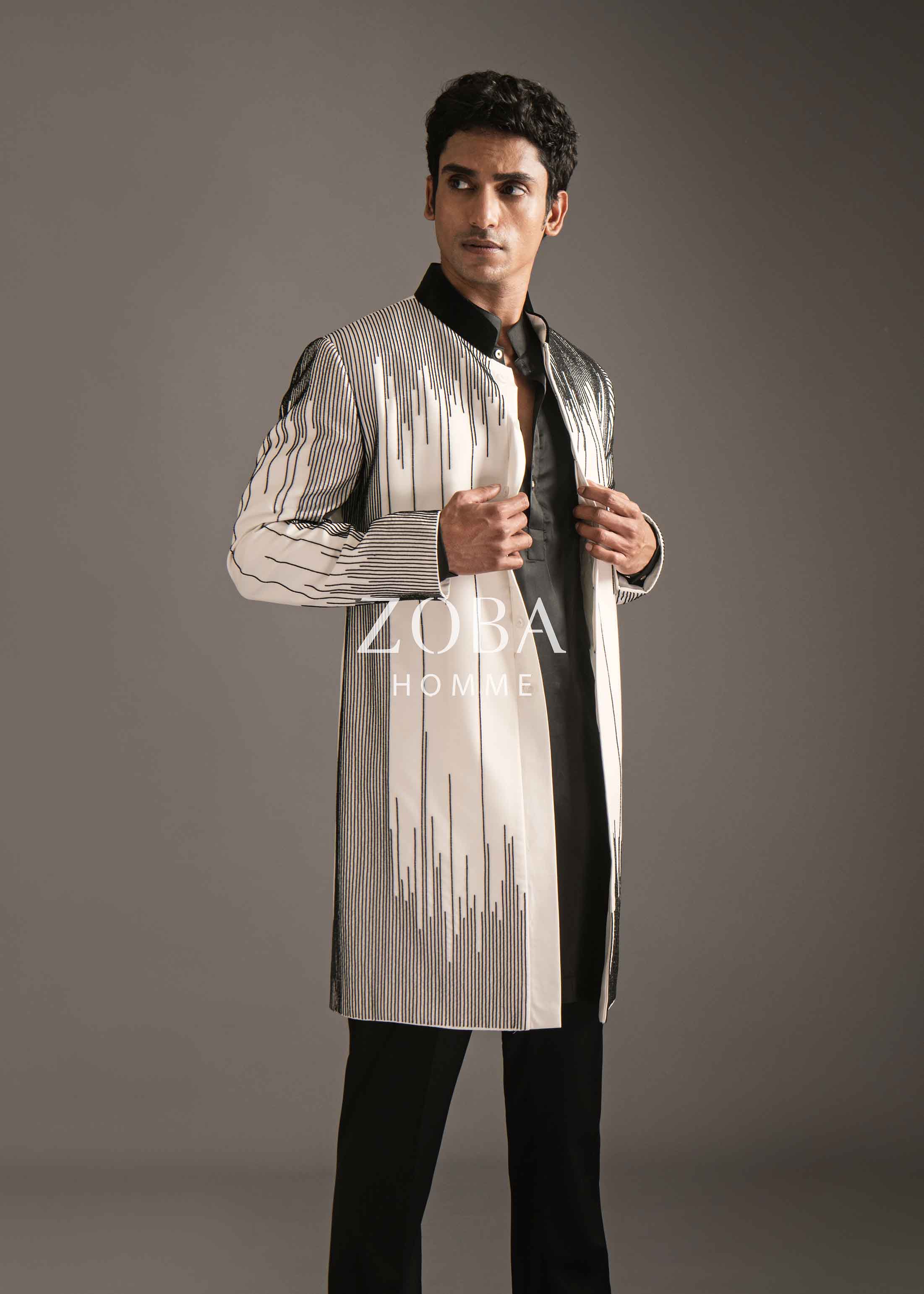 The Asymmetrical Lines Indo Western Set