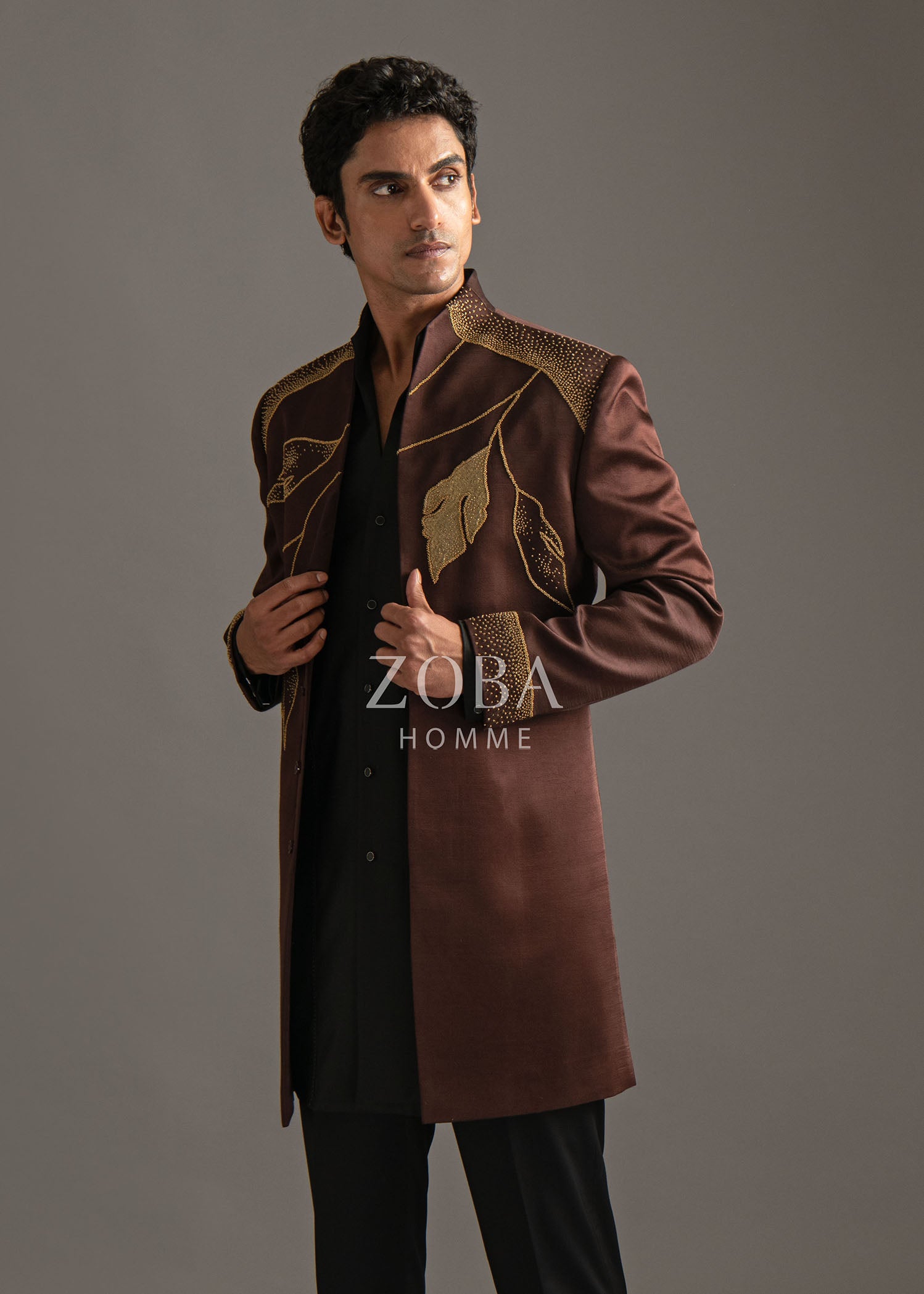 Fall Foliole Indo Western Set