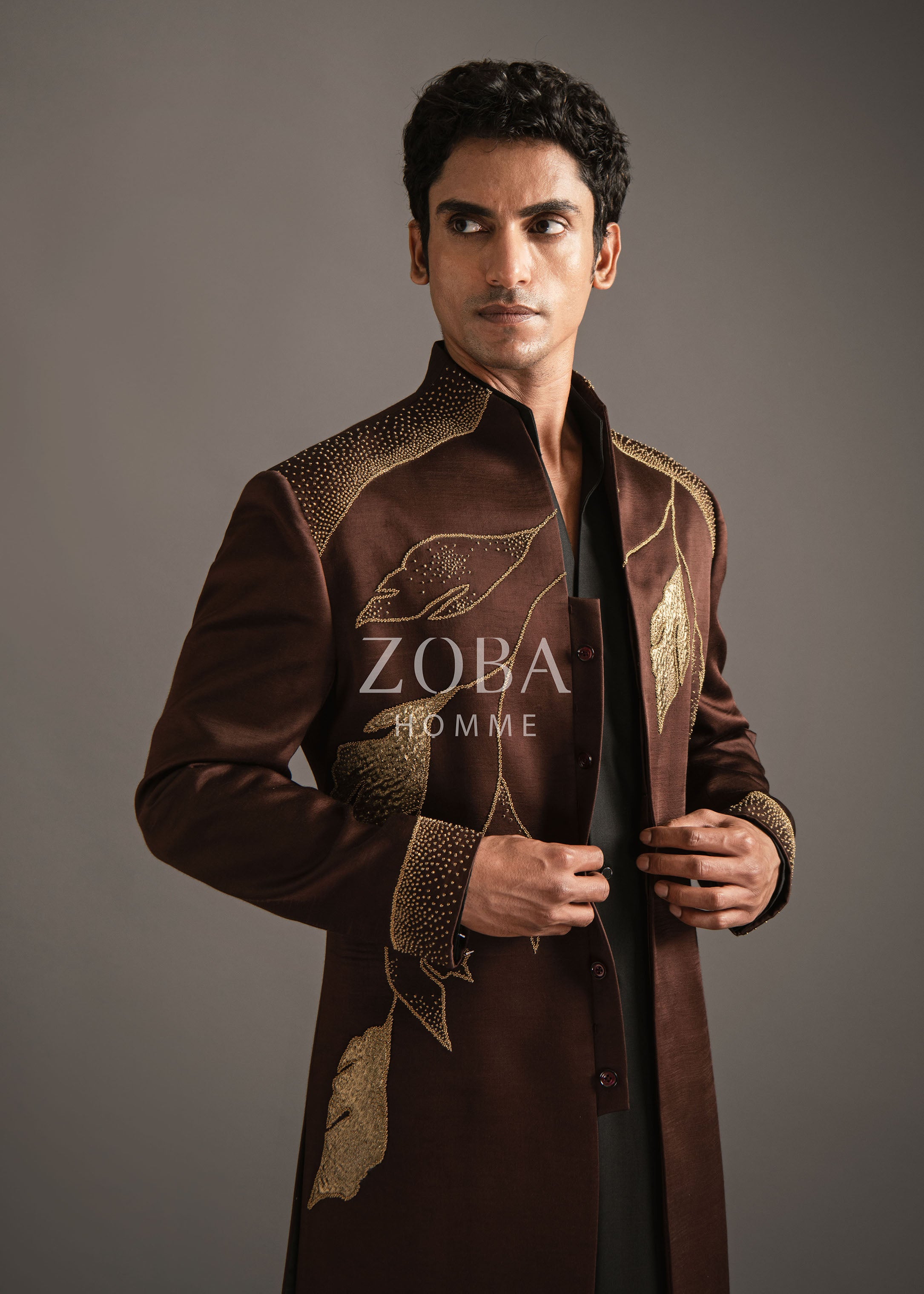 Fall Foliole Indo Western Set