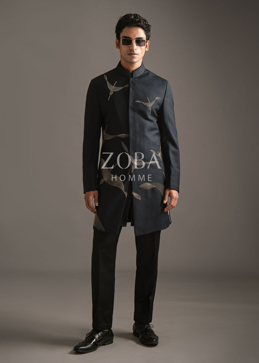 Winged Gruidae Indo Western Set