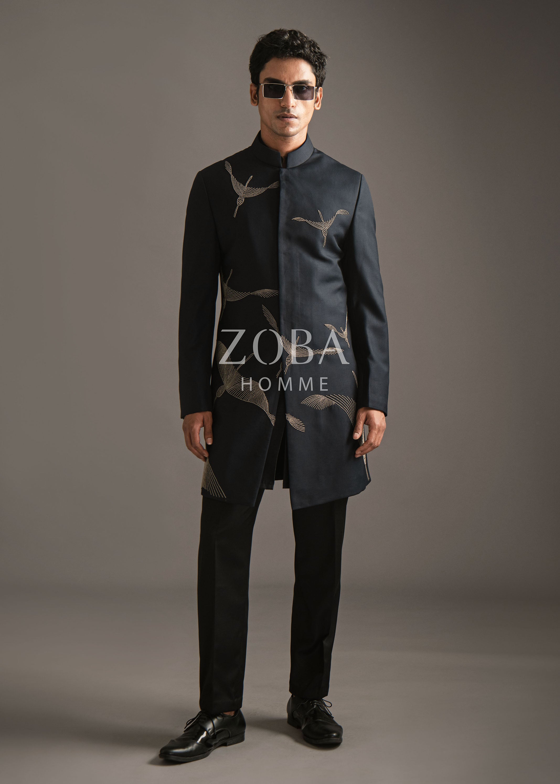 Winged Gruidae Indo Western Set