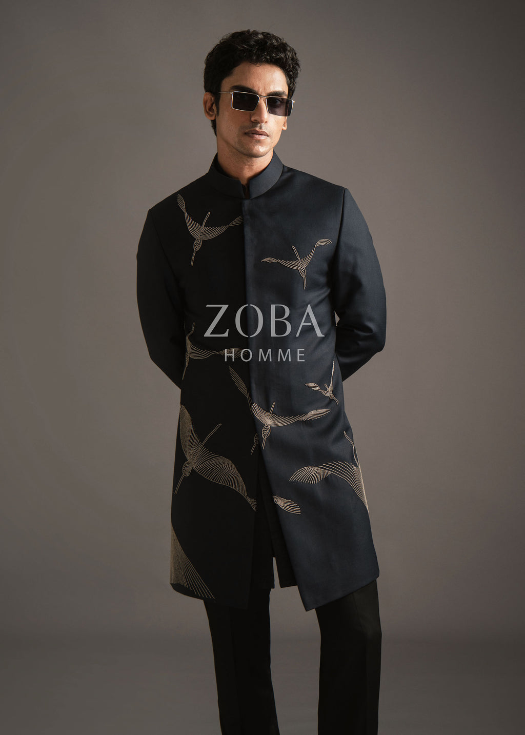 Winged Gruidae Indo Western Set