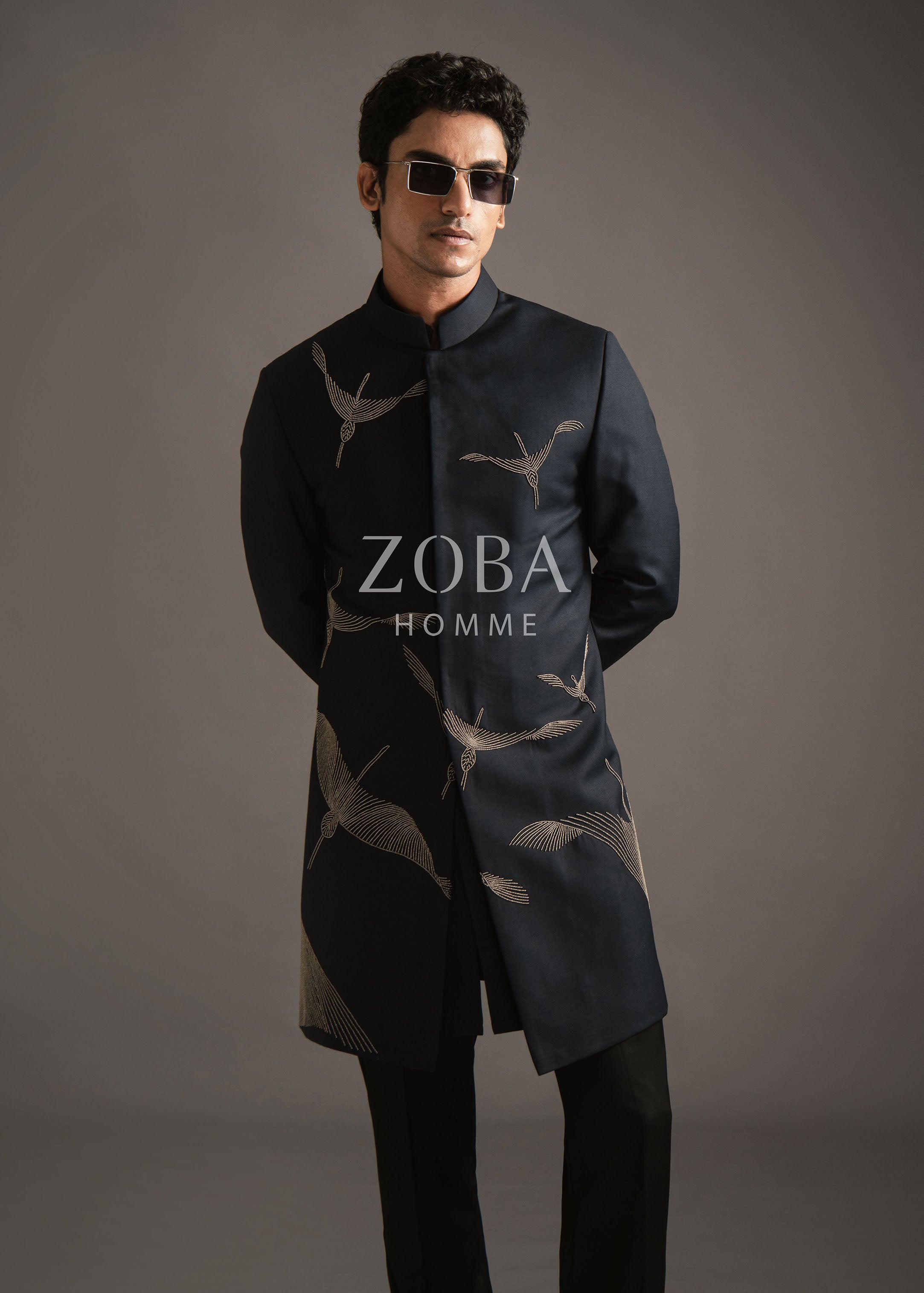 Winged Gruidae Indo Western Set