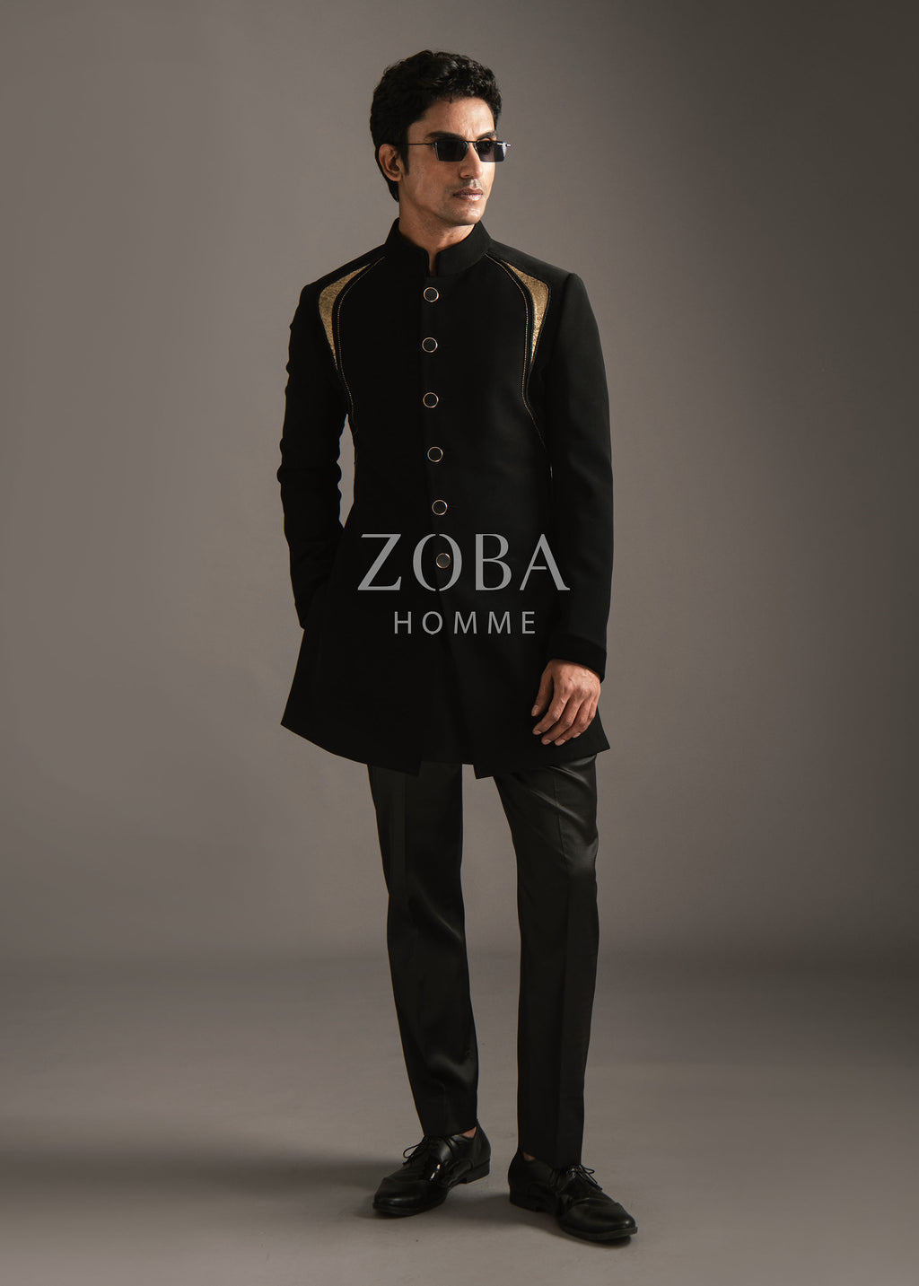 Golden Armour Indo Western Set