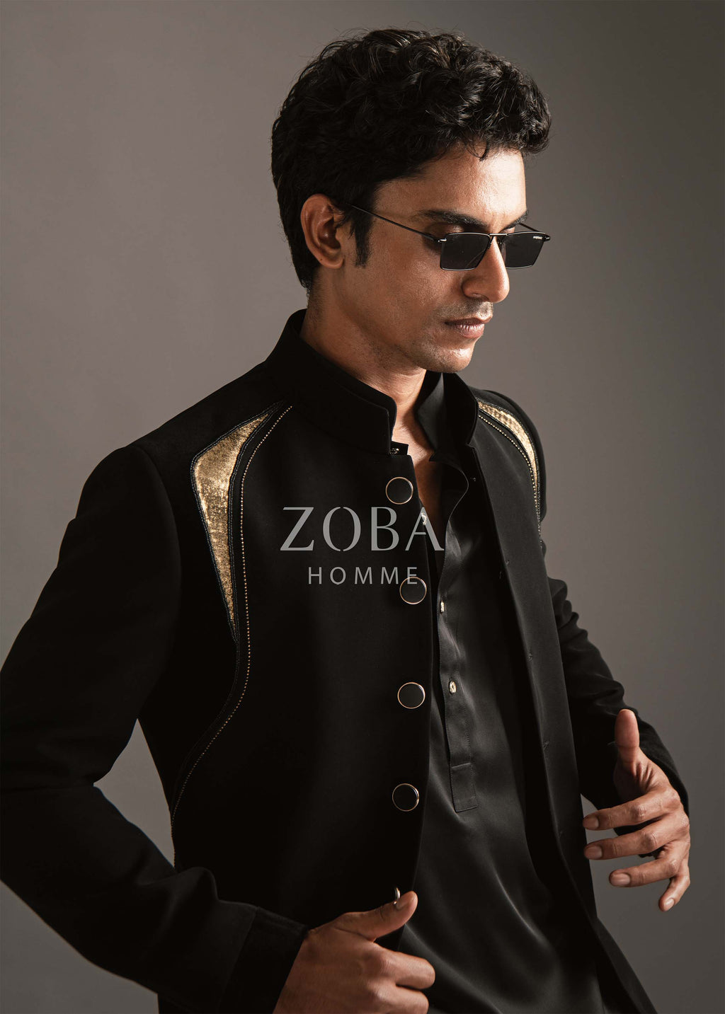 Golden Armour Indo Western Set