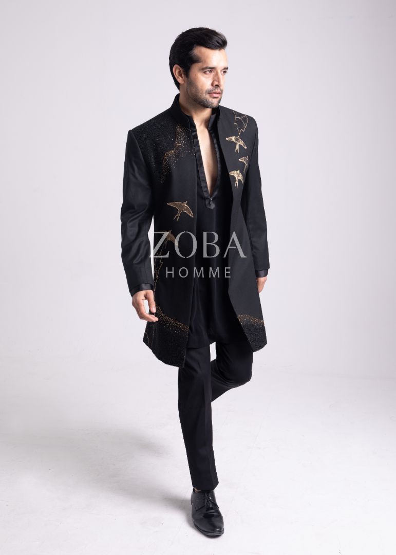 Avian Opulent Indo Western Set