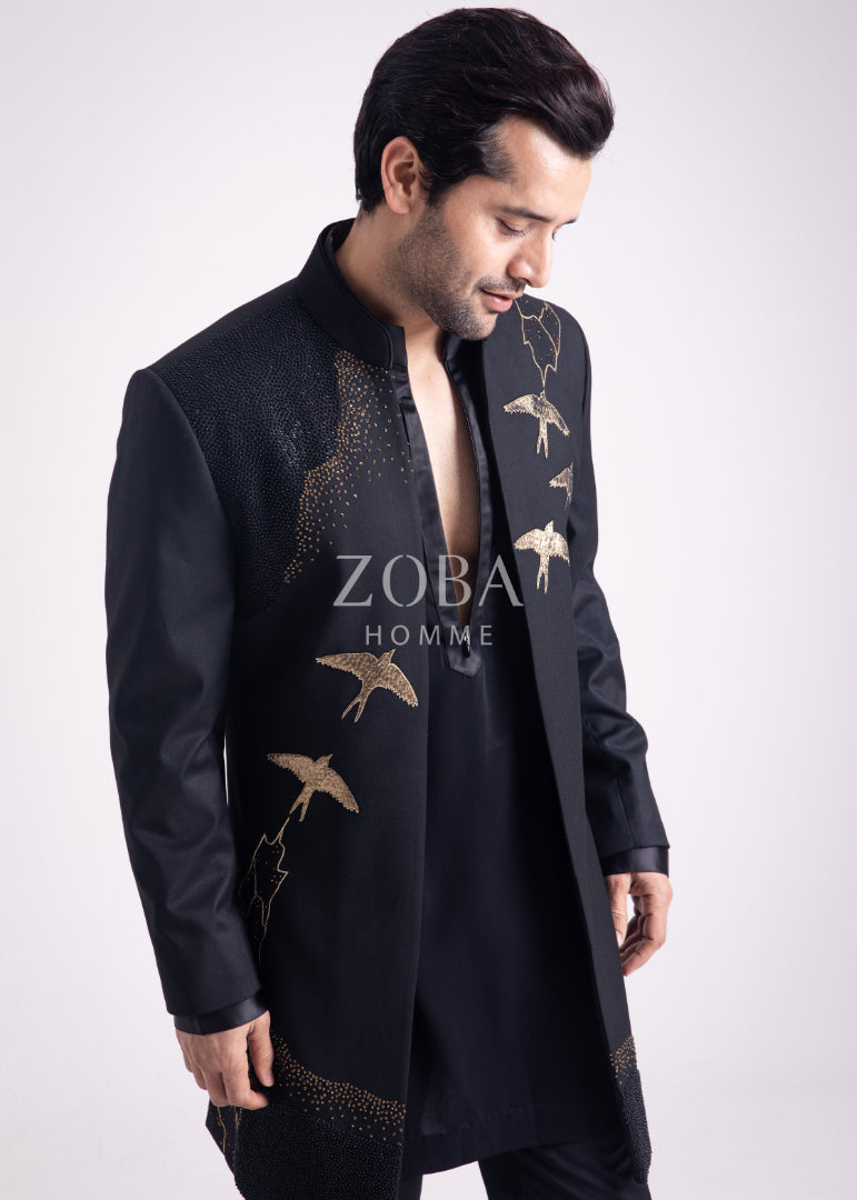 Avian Opulent Indo Western Set