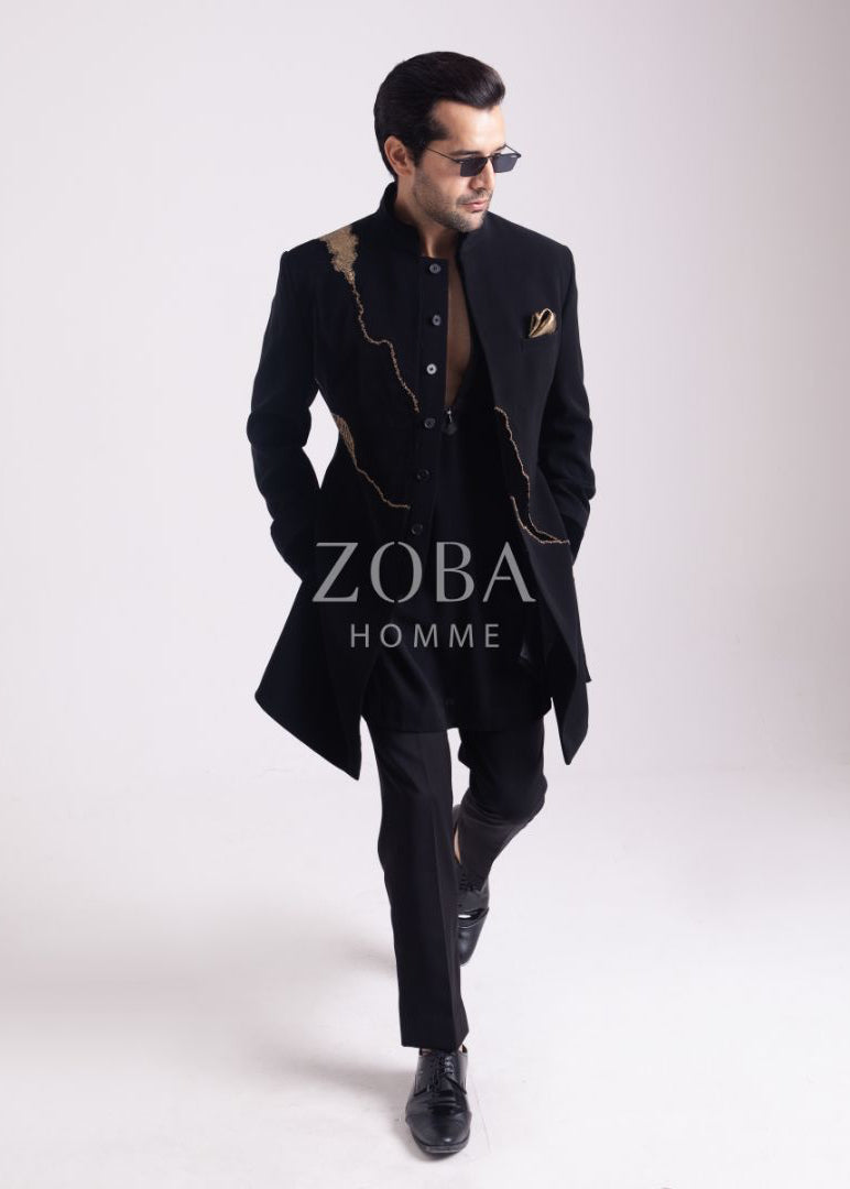 The Lighting Streak Indo Western Set