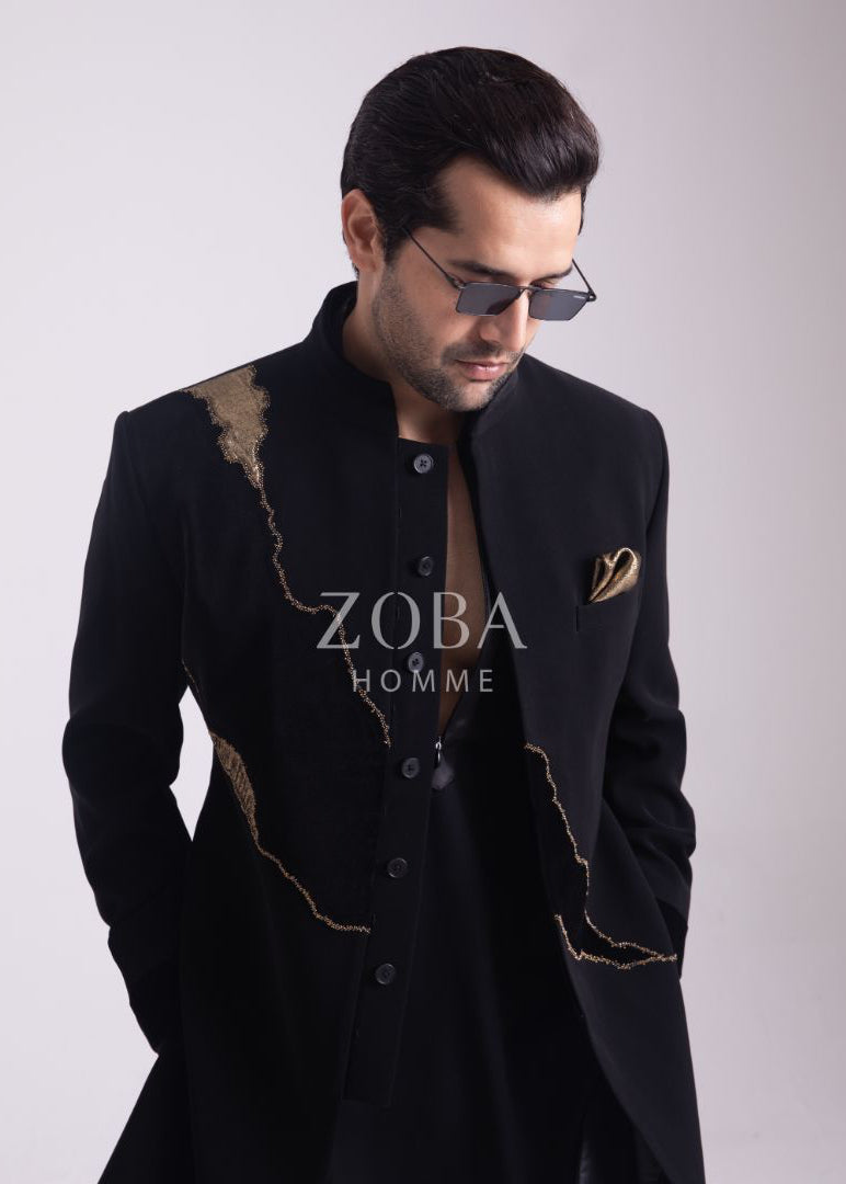 The Lighting Streak Indo Western Set